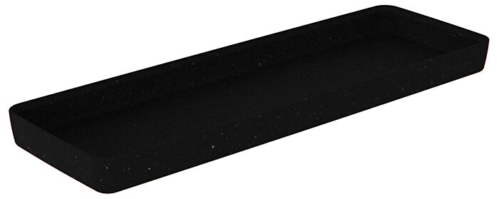 Kata gespikkelde melamine Crock 1750ml (175x520x40mm) Zwart