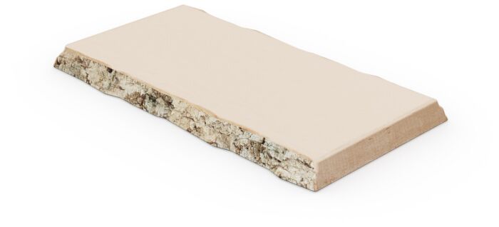 Wood Bark Melamine Platter (176x325x21mm) Cream