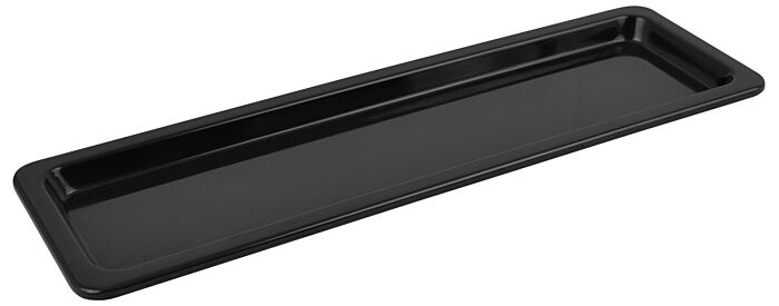 Melamine 2-4 Thin Rim Gastro Tray w/sf 1.0L (530x162x30mm) Black