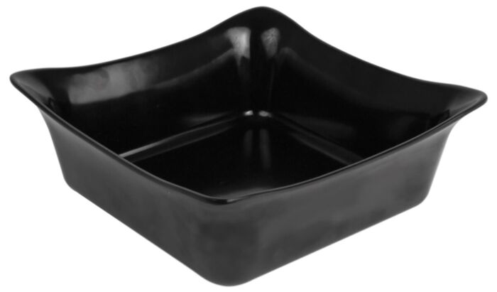 Melamine Crock Fleur 2.5L (240x240x90mm) Zwart