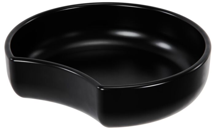 Melamine Crescent Dish 1.4L (225x208x60mm) Black