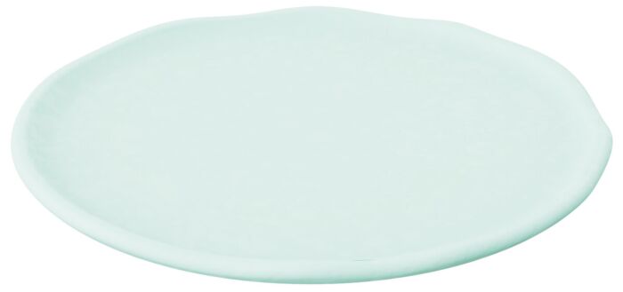 Mineral Melamine Crackle Plate Aqua