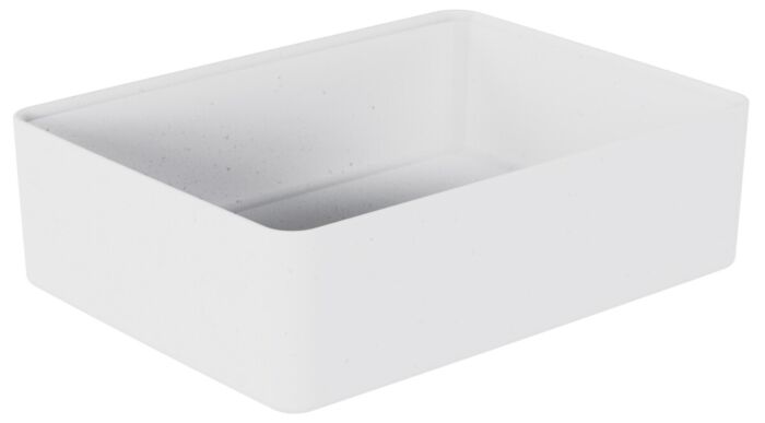Kata Gespikkelde Melamine Crock 6700ml (260x345x100mm) Wit