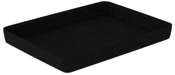 Kata gespikkelde melamine Crock 1950ml (260x345x40mm) Zwart