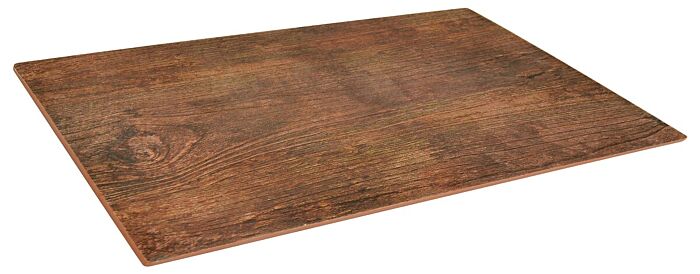 GN 1-1 melamine plateau rustiek hout w/sf (530x325x10mm) Bruin