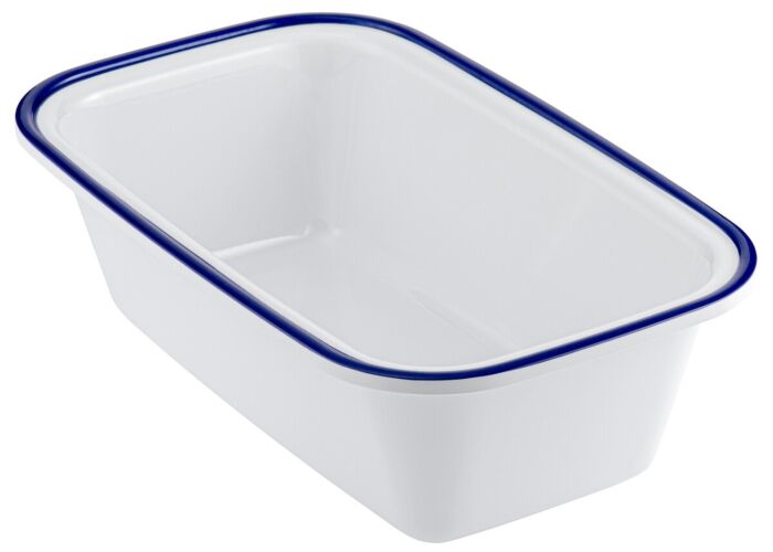 Enamelware Melamine Dish Blue