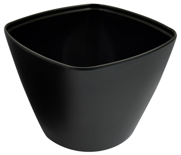 Melamine Mezze Schaal 3.3ltr Mat 3.3L (200x200x150mm) Zwart