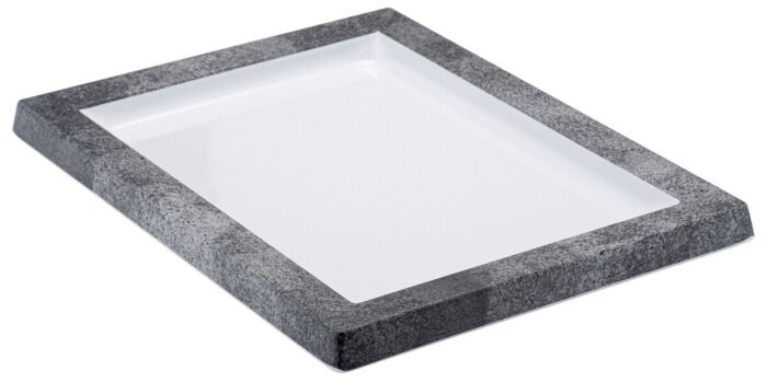 Melamine Plateau (280x210x21mm) Urban/Wit
