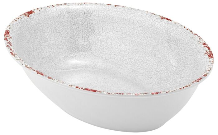 Oval Casablanca Melamine Dish 1.5L (210x280x70mm) White