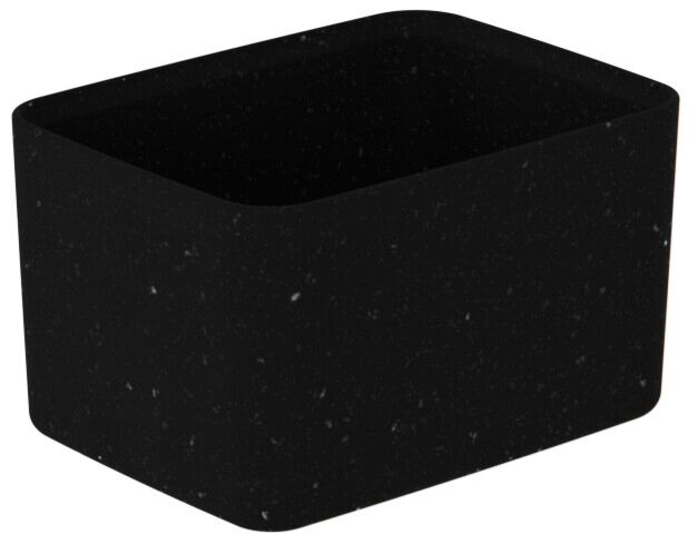 Kata gespikkelde melamine Crock 1500ml (130x175x100mm) Zwart