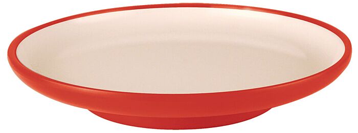 Melamine Sushi Plate (140x22mm) Red/White