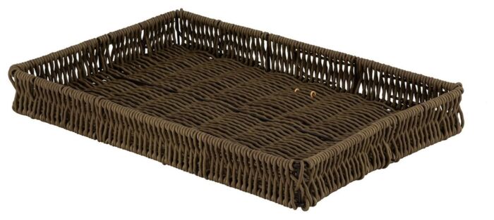 Polyrotan mand (420x280x50mm) Wilg