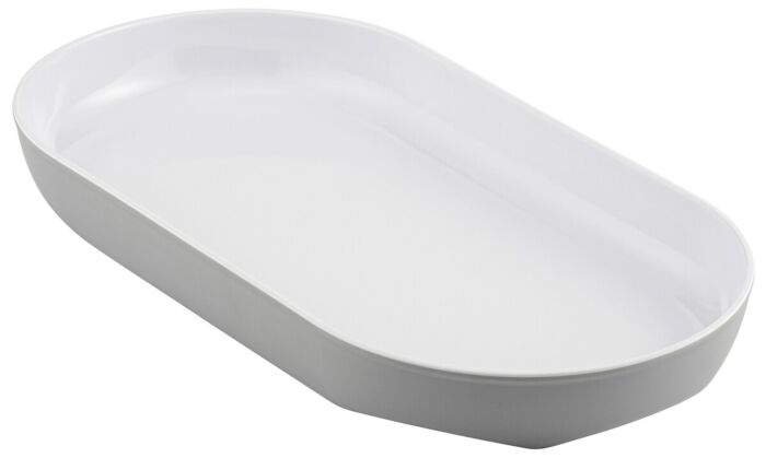 Hive melamine plateau (6 Pack) 1000ml (308x155x35mm) Grijs en Wit