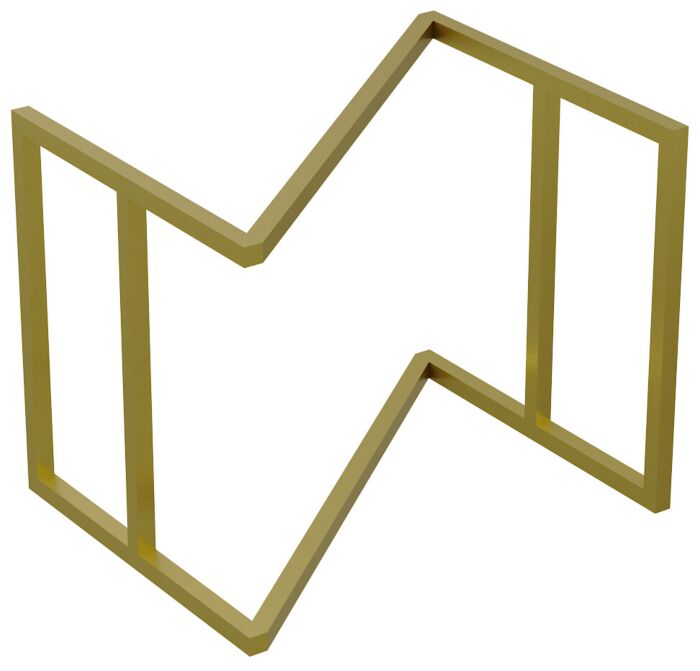 Z-standaard RVS GN 1-2 (310x248x250mm) Goud