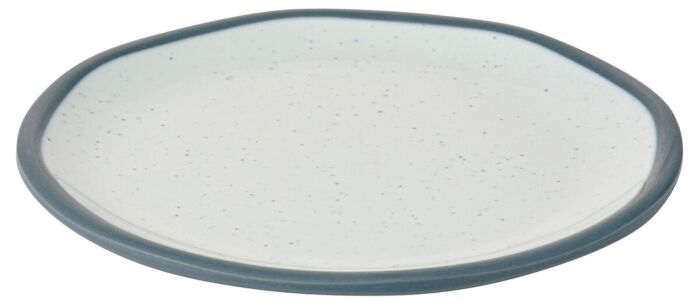 Marl Melamine Plate Steel Blue