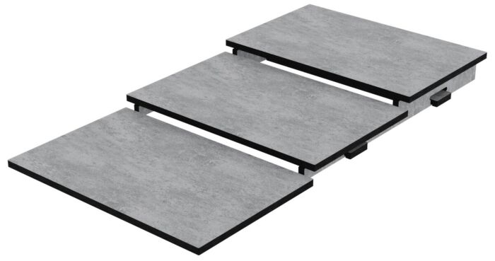 Three Tier HPL Riser (325x795mm) Bellato Grey