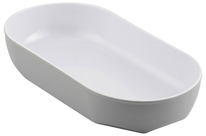 Hive Melamine Tray (6 Pack) Grey and White