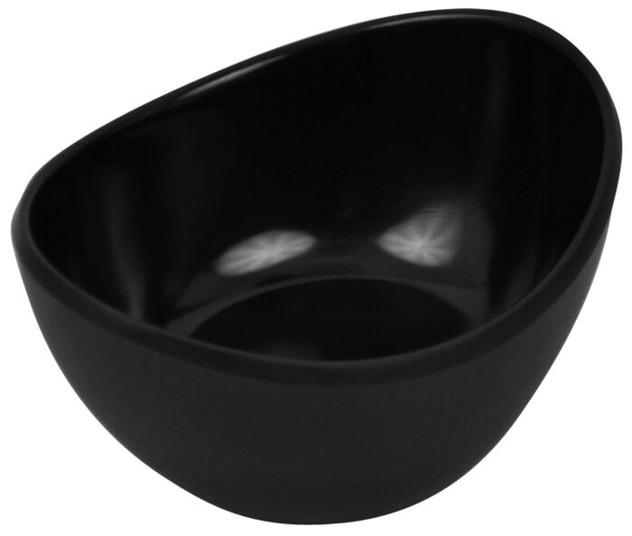 t Melamine Reef Small Oval Dish 60ml (85x99x43mm) Black Mat