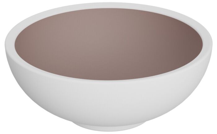 Trafalgar Melamine Schaal 850ml (191x191x78mm) Wit en Taupe