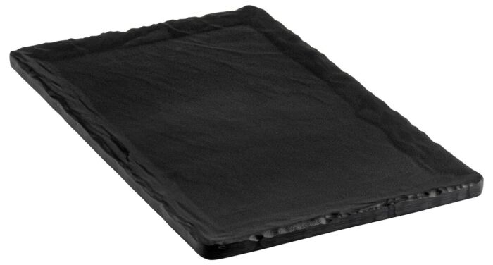 Melamine Stone Effect Platter (300x200x15mm) Black