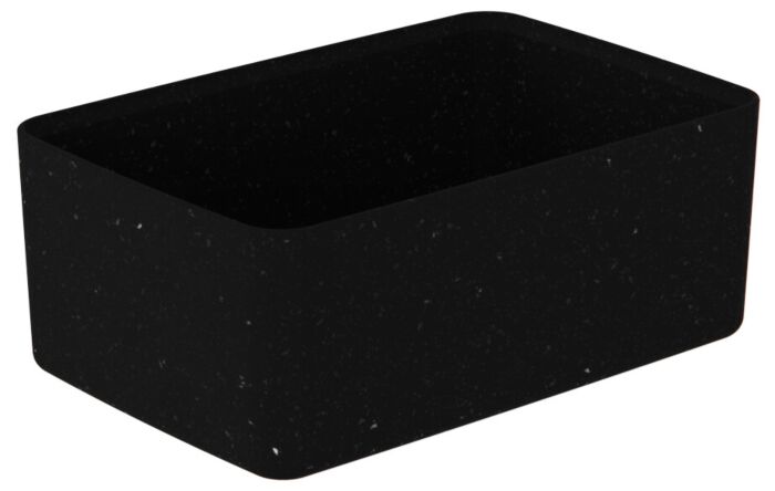 Kata gespikkelde melamine Crock 3200ml (175x260x100mm) Zwart