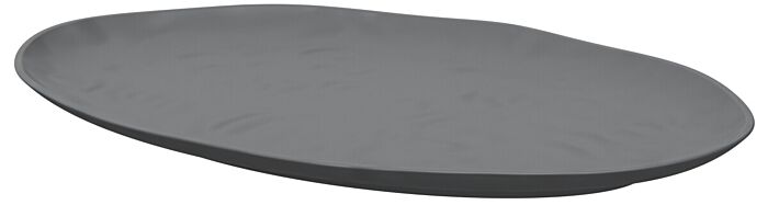 Pigment Melamine Ovaal Plateau (420x280x30mm) Agaatgrijs