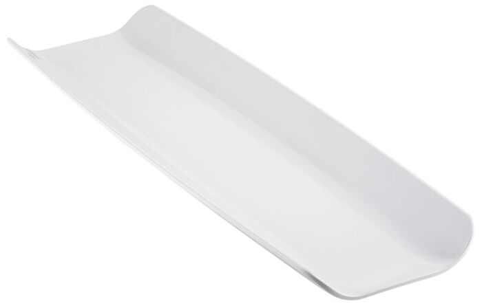 Melamine Gebogen 1-2 Gastro Plateau met sf (530x162x40mm) Wit