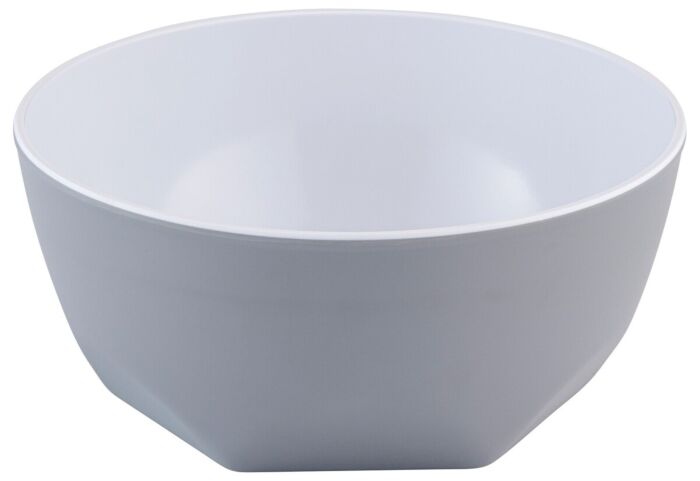 Hive Melamine Salad Dish (6 pack) 700ml (65mm) Grey and White