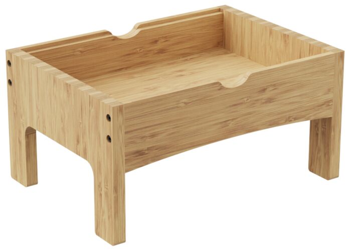 Bamboe Verhoging Hoog (408x291x205mm) Crème