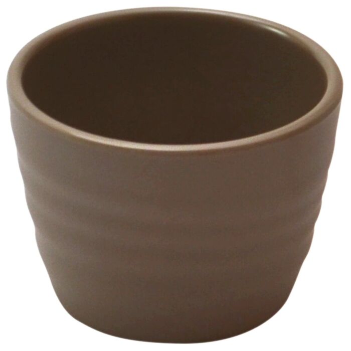Melamine Rippled Ramekin 70 75ml (70mm) Stone