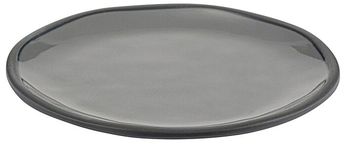 Marl Melamine Plate Charcoal Grey