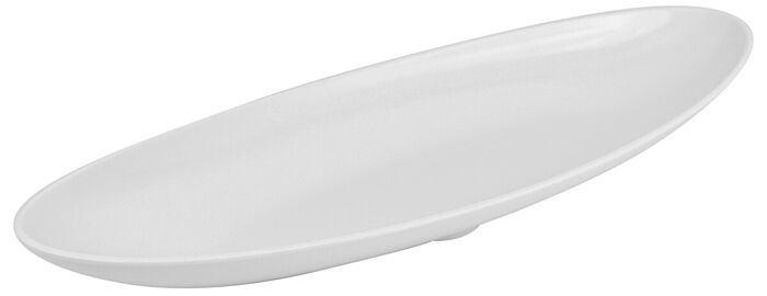Melamine ellips sokkelblad 3.5L (667x241mm) Wit