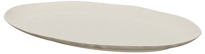 Pigment Melamine Ovaal Plateau (420x280x30mm) Perkament