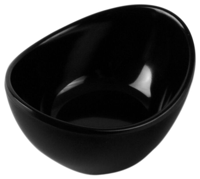 Melamine Reef Small Oval Dish 60ml (85x99x43mm) Black
