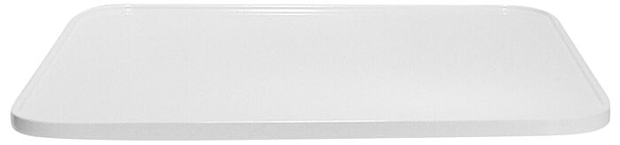 Melamine groot vierkant sokkelblad (405x32mm) Wit