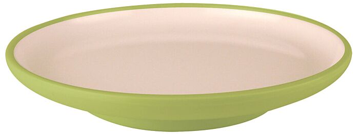 Melamine Sushi Plate (140x22mm) Green/White