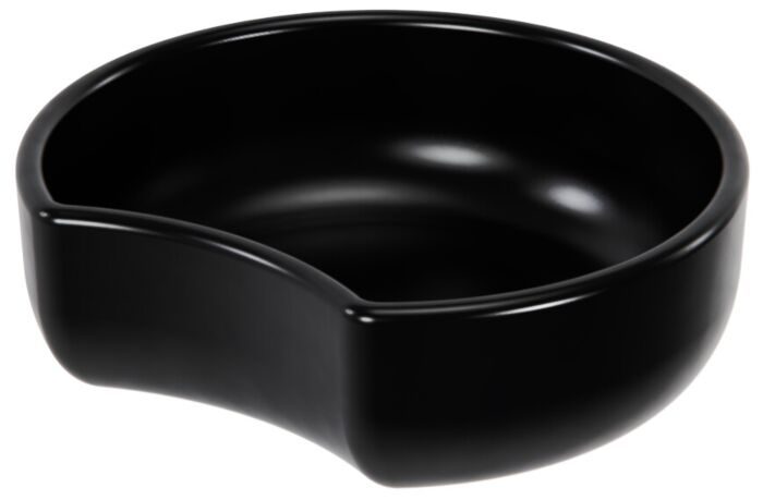 Melamine Small Crescent Dish 0.9L (180x60mm) Black