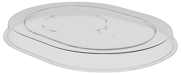 Hu SAN Oval Tray Lid to fit 73151 (12 Pack) Clear