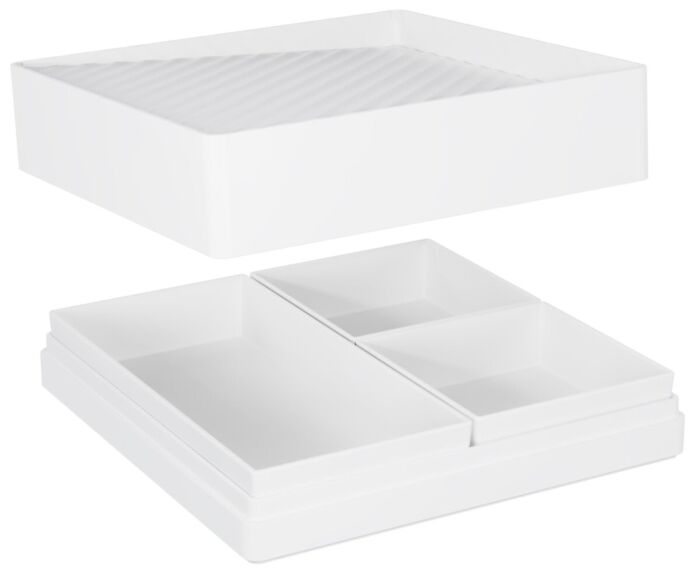 Kiru bentoset (With Inserts) (253x253x95mm) Wit