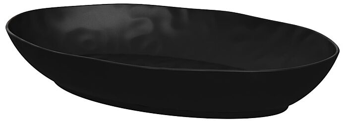 Ovale melamine schaal Pigment 3.4L (420x280x70mm) Noir