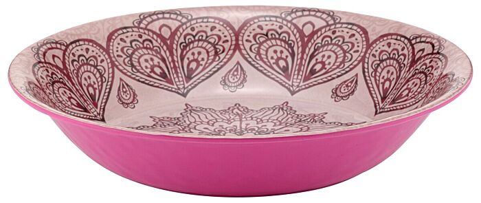 Mehndi melamine schaal 3.5L (350x350x70mm) Roze