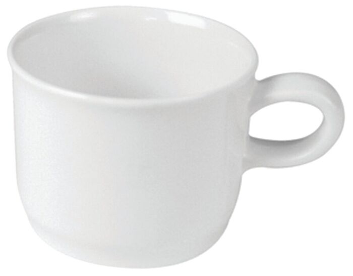 Melamine Basic Stacking Cup 200ml Polar White