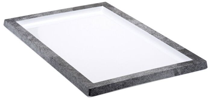 Melamine Plateau (420x280x21mm) Urban/Wit