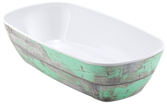 GN 1-3 Tura Melamine Crock 2L (176x325x80mm) Rustiek petrol