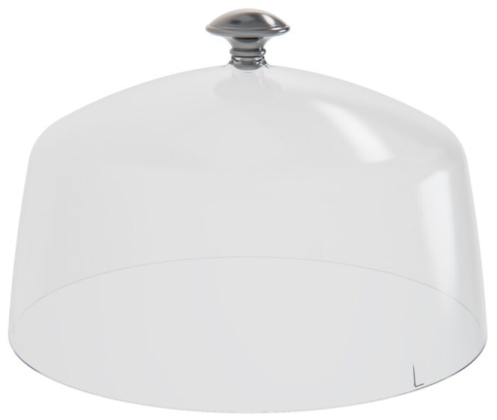 SAN Stolpdeksel met Metalen Handvat (270x180mm) Transparant