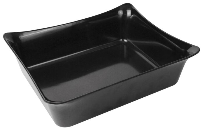 GN 1-2 Fleur melamine Crock w/SF 4L (325x265x100mm) Zwart