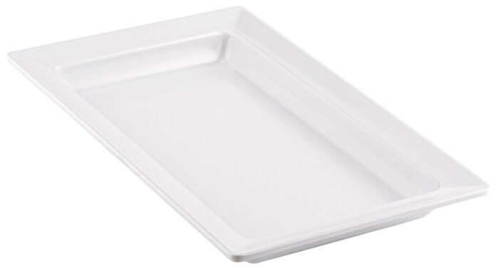 1-4 Size Melamine Classico Tray 500ml (265x162x30mm) White