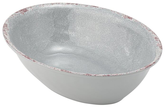 Oval Casablanca Melamine Dish 1.5L (210x280x70mm) Grey