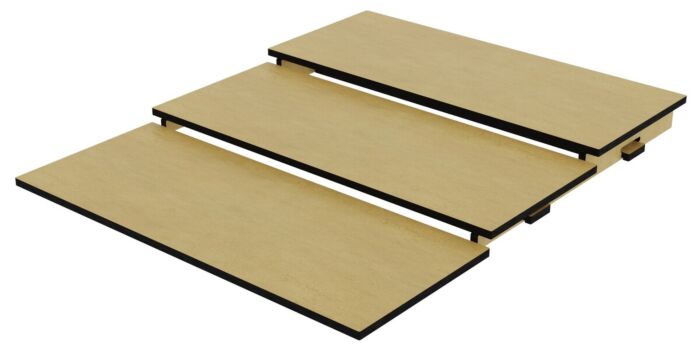 3-laags HPL-riser (650x795mm) Kito-brons effect