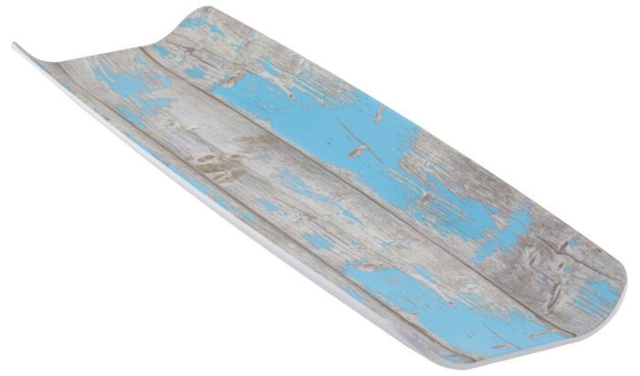 GN 2-4 Tura rustiek gebogen melamine plateau (530x162x40mm) Blauw